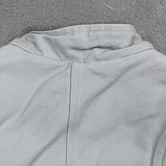 Carhartt Mock Neck Vest Sherpa Lined WV001 Full Zip Gray Womens XL 16/18 - Picture 10 of 11
